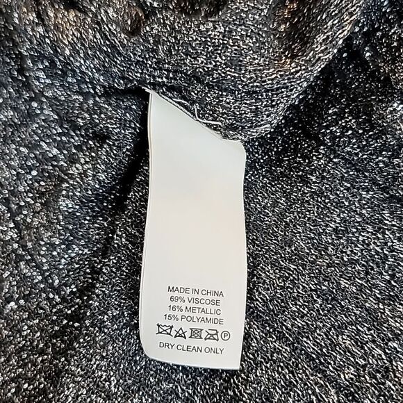 Kate Spade Mock Neck Metalic  Sparkle Midi Length Dress - Picture 13 of 14